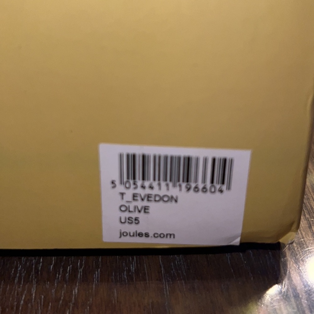 *EMPTY* JOULES boot box for EVEDON Wellies *(For Orig. pkg purposes only)* - Picture 5 of 8
